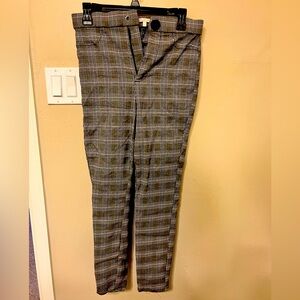 Plaid work pants